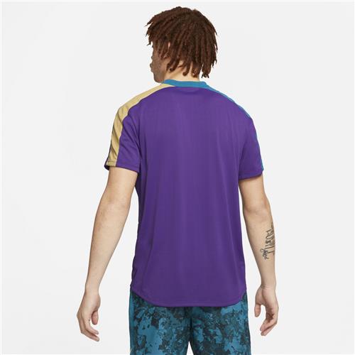 Nike Court Breathe Slam Melbourne Mens Polo (Purple/Green Abyss/Parachute Beige)