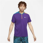 Nike Court Breathe Slam Melbourne Mens Polo (Purple/Green Abyss/Parachute Beige)
