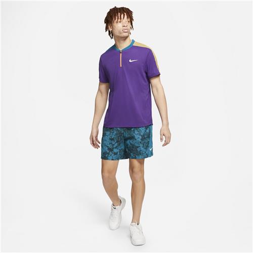 Nike Court Breathe Slam Melbourne Mens Polo (Purple/Green Abyss/Parachute Beige)