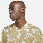 Nike Court Dri-Fit Victory Printed Mens Crew (Parachute Beige/White)