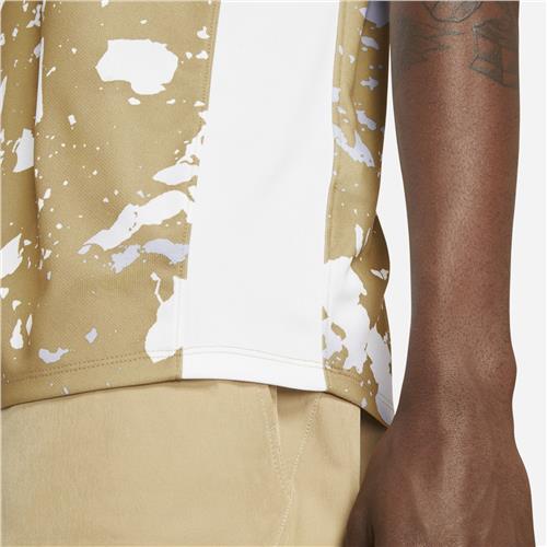 Nike Court Dri-Fit Victory Printed Mens Crew (Parachute Beige/White)