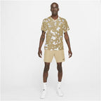 Nike Court Dri-Fit Victory Printed Mens Crew (Parachute Beige/White)