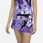 Nike Womens Court Victory Printed Tennis Skirt (Wild Berry/Bright Mango)