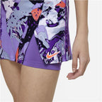 Nike Womens Court Victory Printed Tennis Skirt (Wild Berry/Bright Mango)