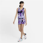 Nike Womens Court Victory Printed Tennis Skirt (Wild Berry/Bright Mango)