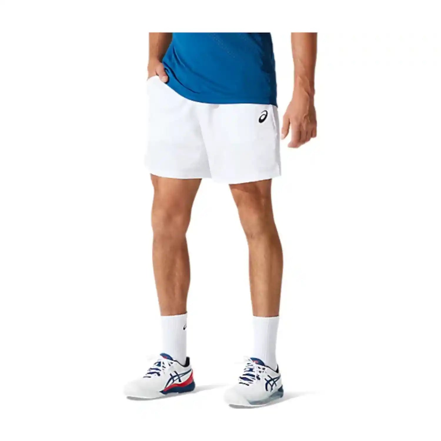 Asics Mens Court 7 Inch Short (Brilliant White)