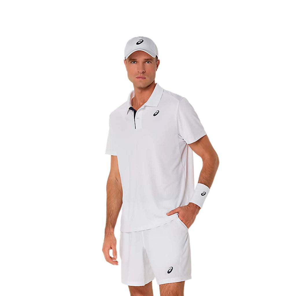 Asics Court Men's Polo (Brilliant White)