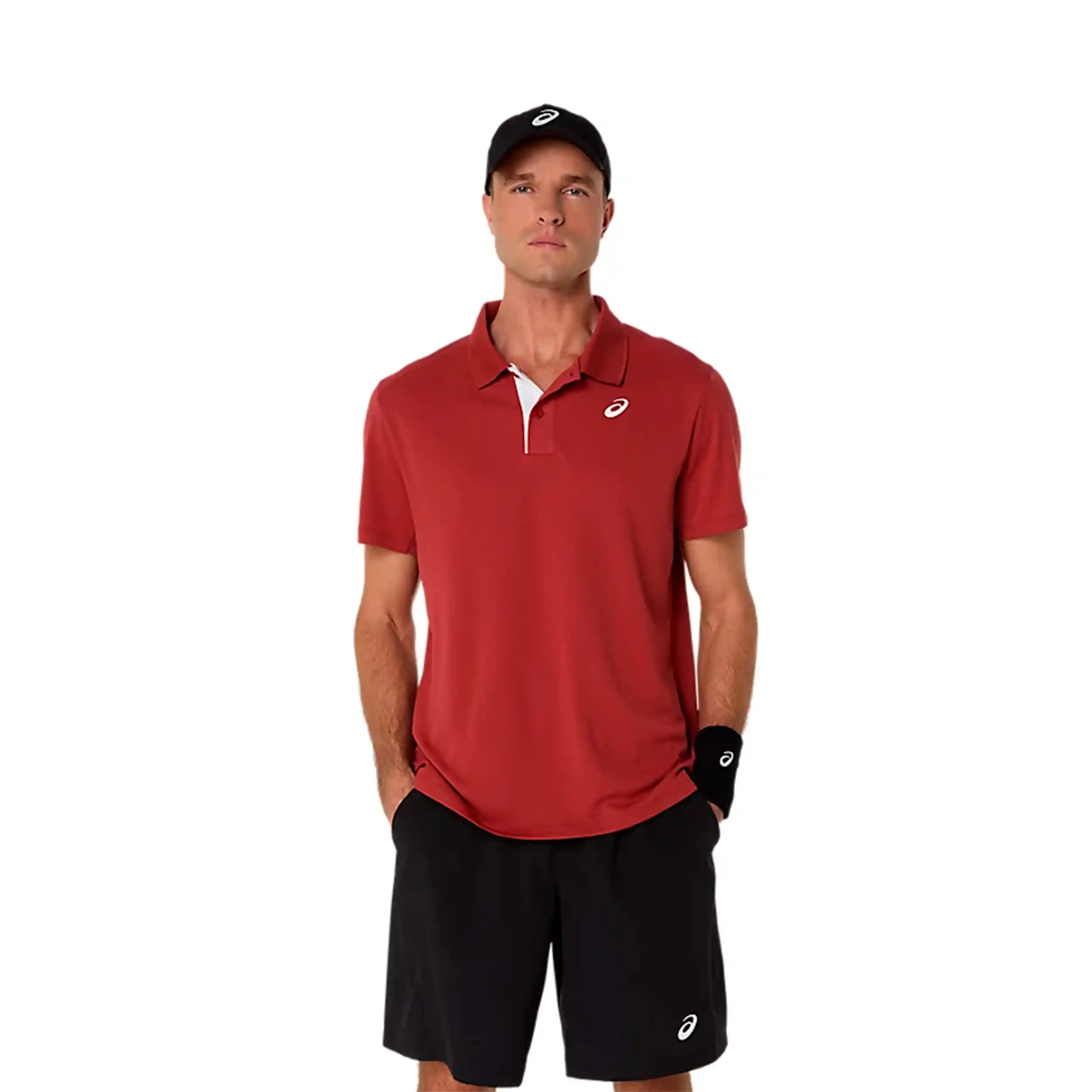 Asics Court Men's Polo (Burnt Red)