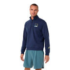Asics Court Core Graphic Half Zip Sweatshirt (Midnight)