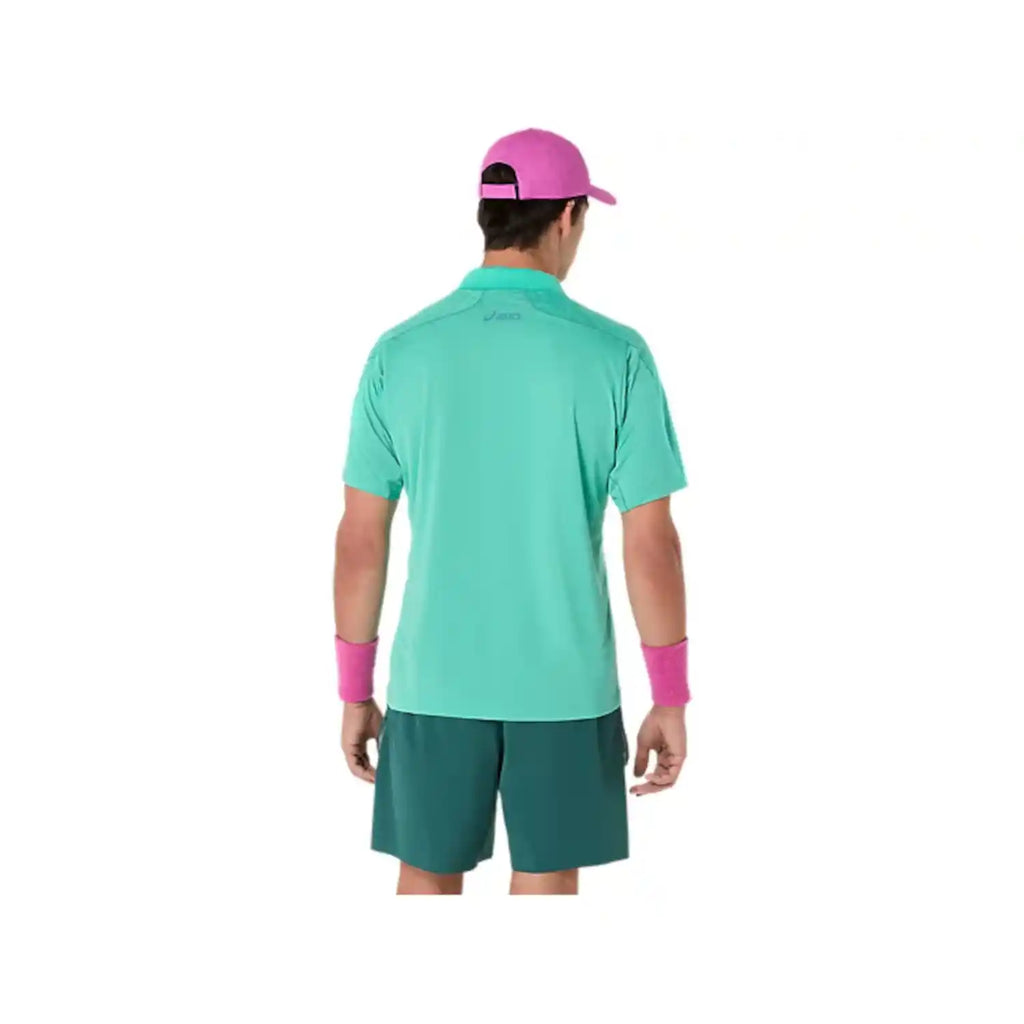 Asics Match Jacquard Polo SS Top (Aurora Green)
