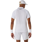 Asics Match Short Sleeve Men's Polo (Brilliant White)