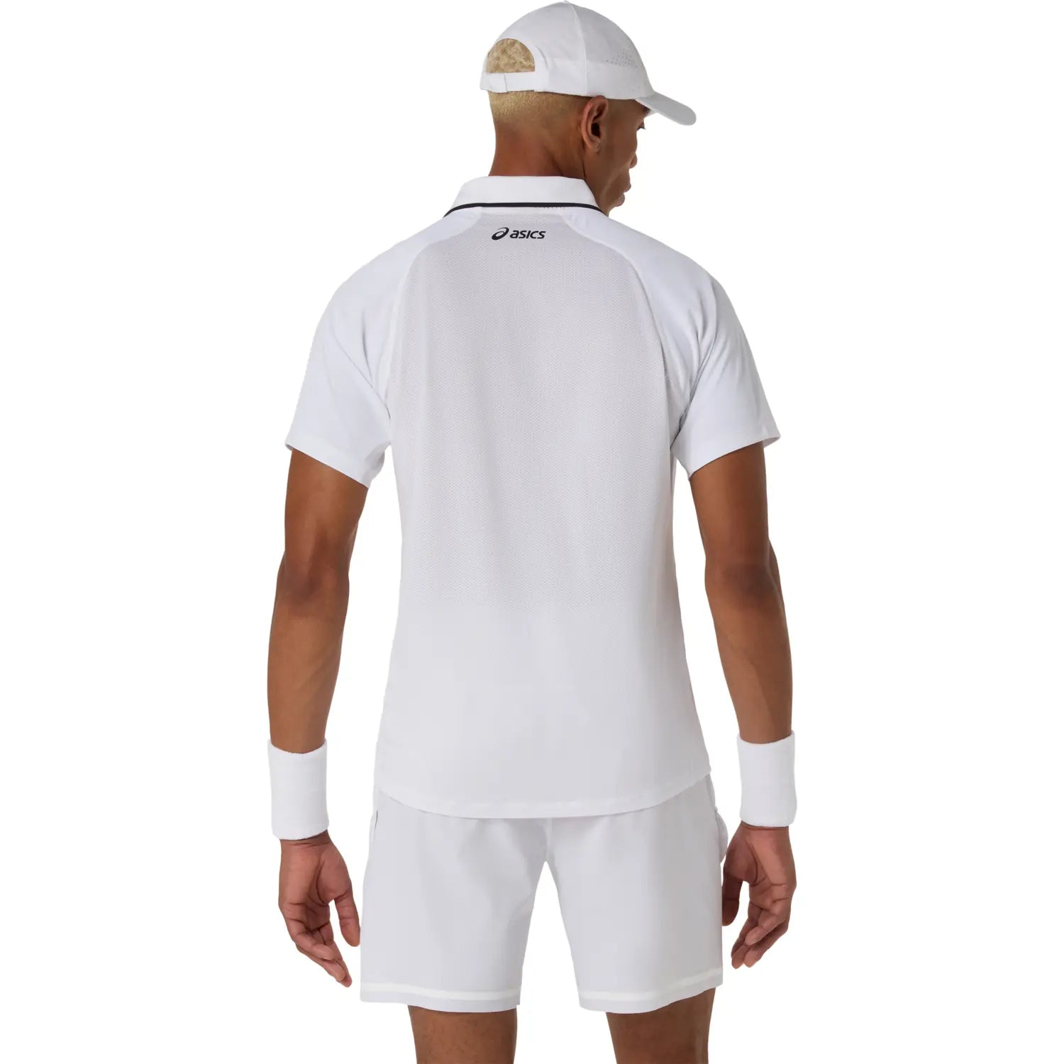 Asics Match Short Sleeve Men's Polo (Brilliant White)