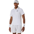 Asics Match Short Sleeve Men's Polo (Brilliant White)