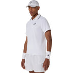 Asics Match Short Sleeve Men's Polo (Brilliant White)