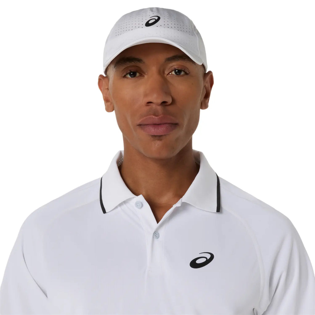 Asics Match Short Sleeve Men's Polo (Brilliant White)