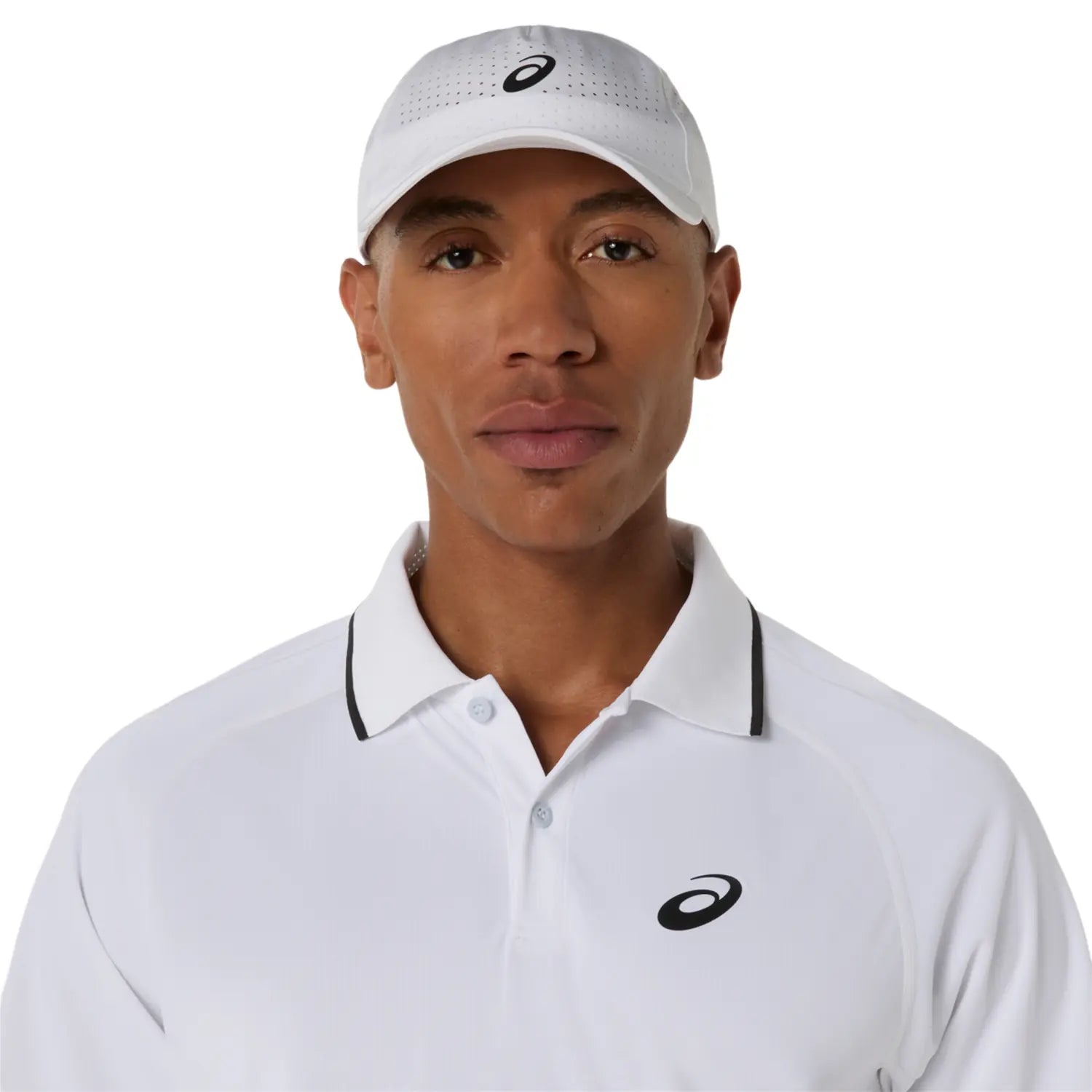 Asics Match Short Sleeve Men's Polo (Brilliant White)