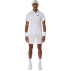 Asics Match Short Sleeve Men's Polo (Brilliant White)