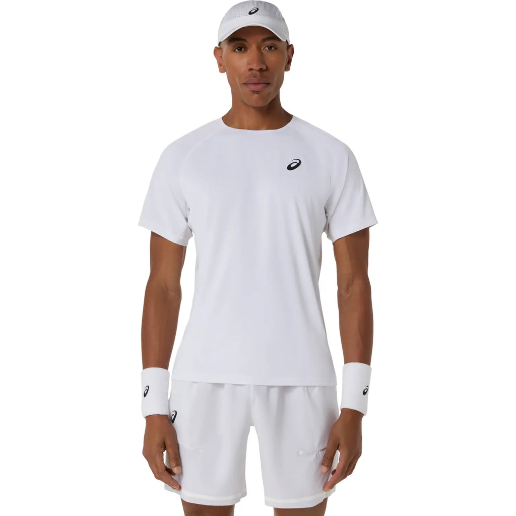 Asics Match Short Sleeve Men's Top (Brilliant White)