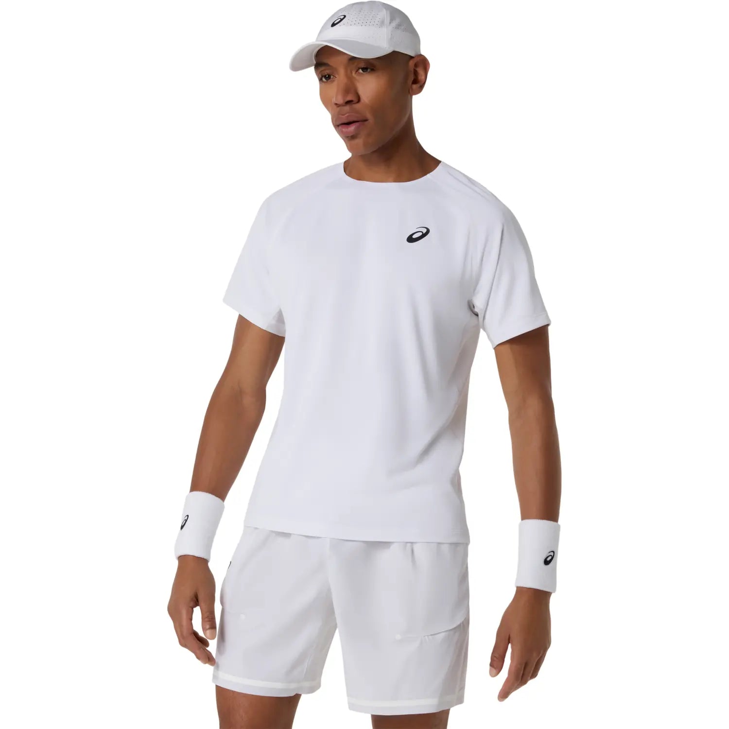 Asics Match Short Sleeve Men's Top (Brilliant White)