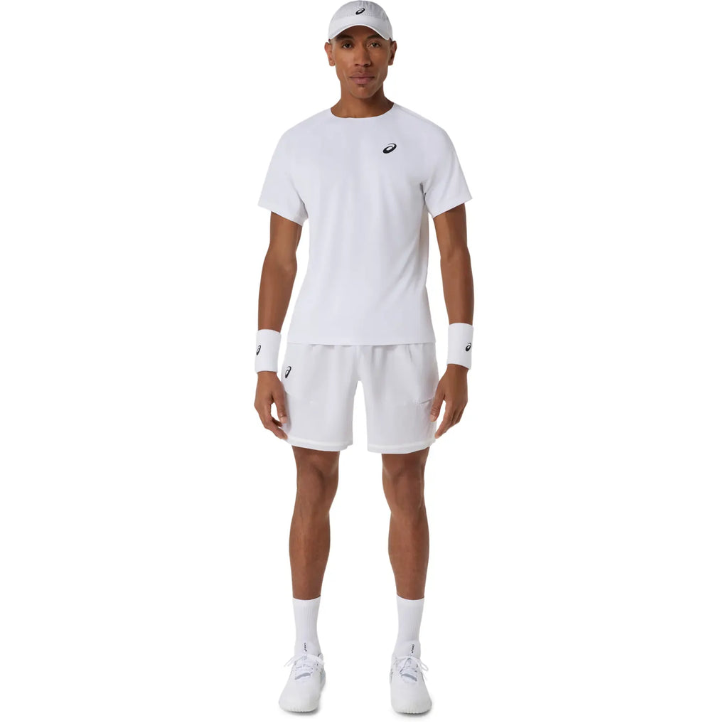 Asics Match Short Sleeve Men's Top (Brilliant White)