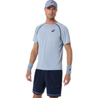 Asics Match Short Sleeve Men's Top (Grey Blue)