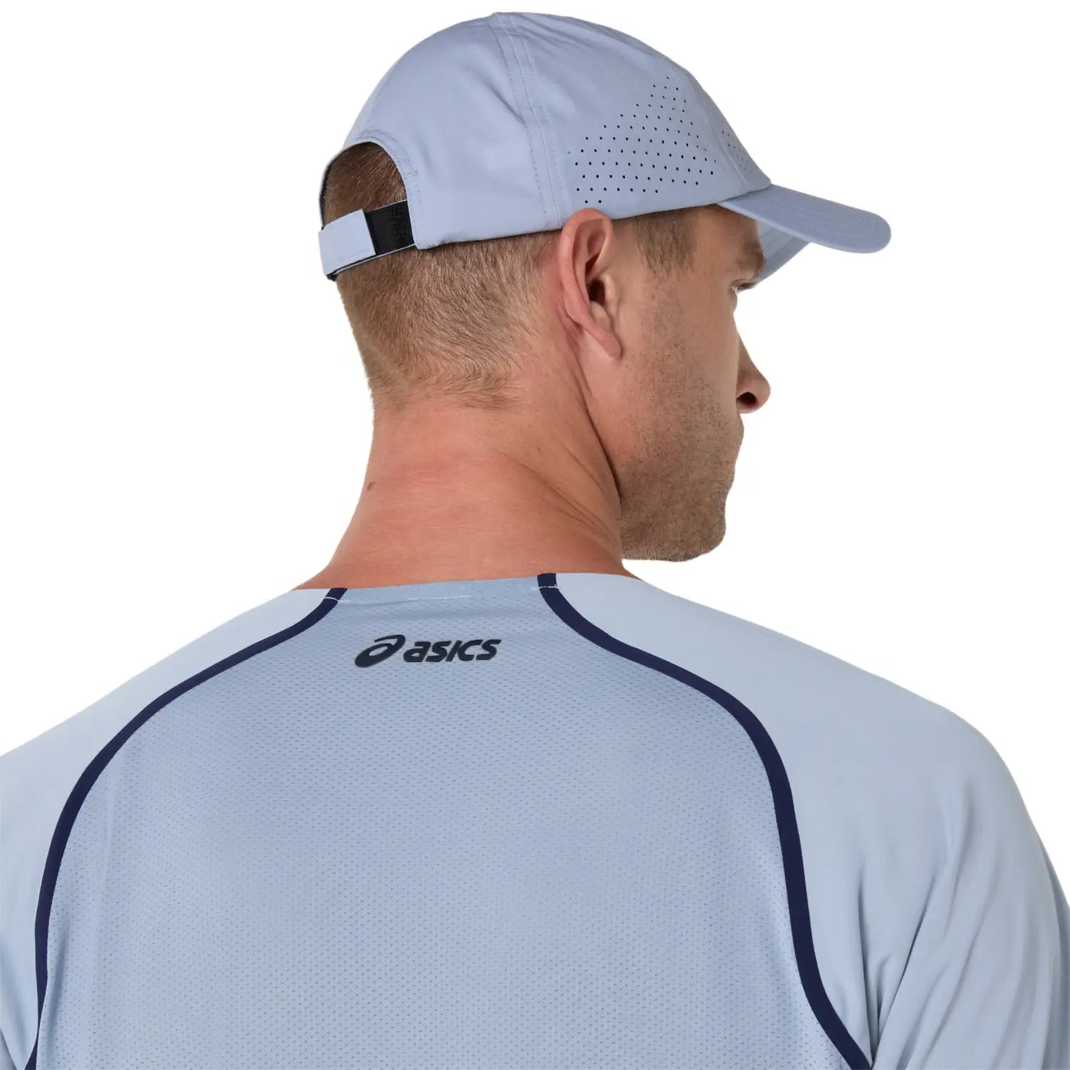Asics Match Short Sleeve Men's Top (Grey Blue)