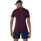 Asics Match Jacquard SS Men's Top (Aubergine)