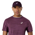 Asics Match Jacquard SS Men's Top (Aubergine)