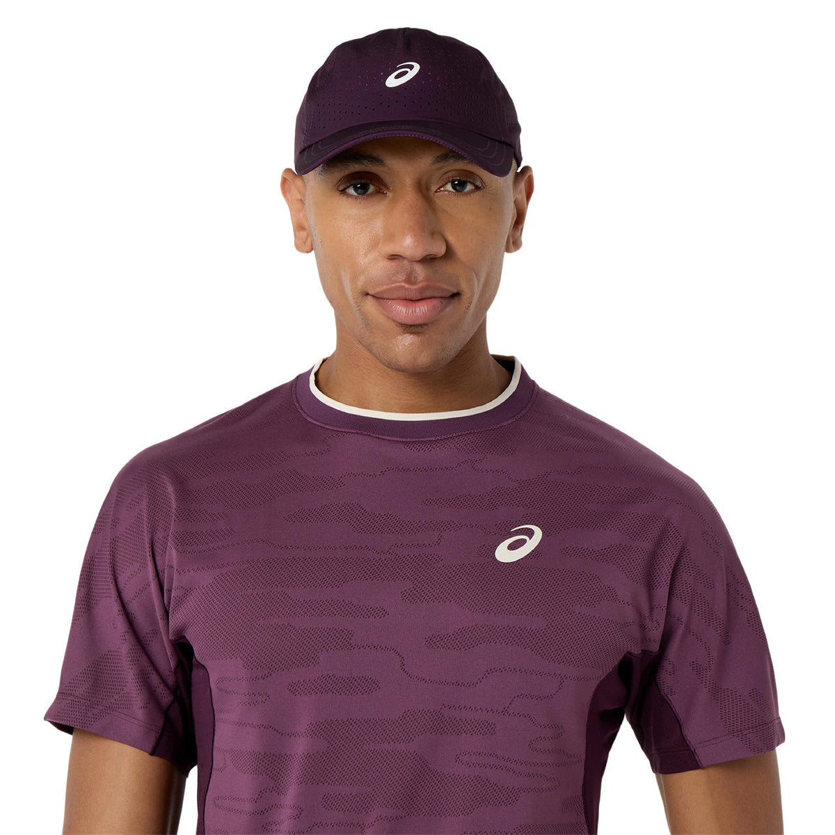 Asics Match Jacquard SS Men's Top (Aubergine)