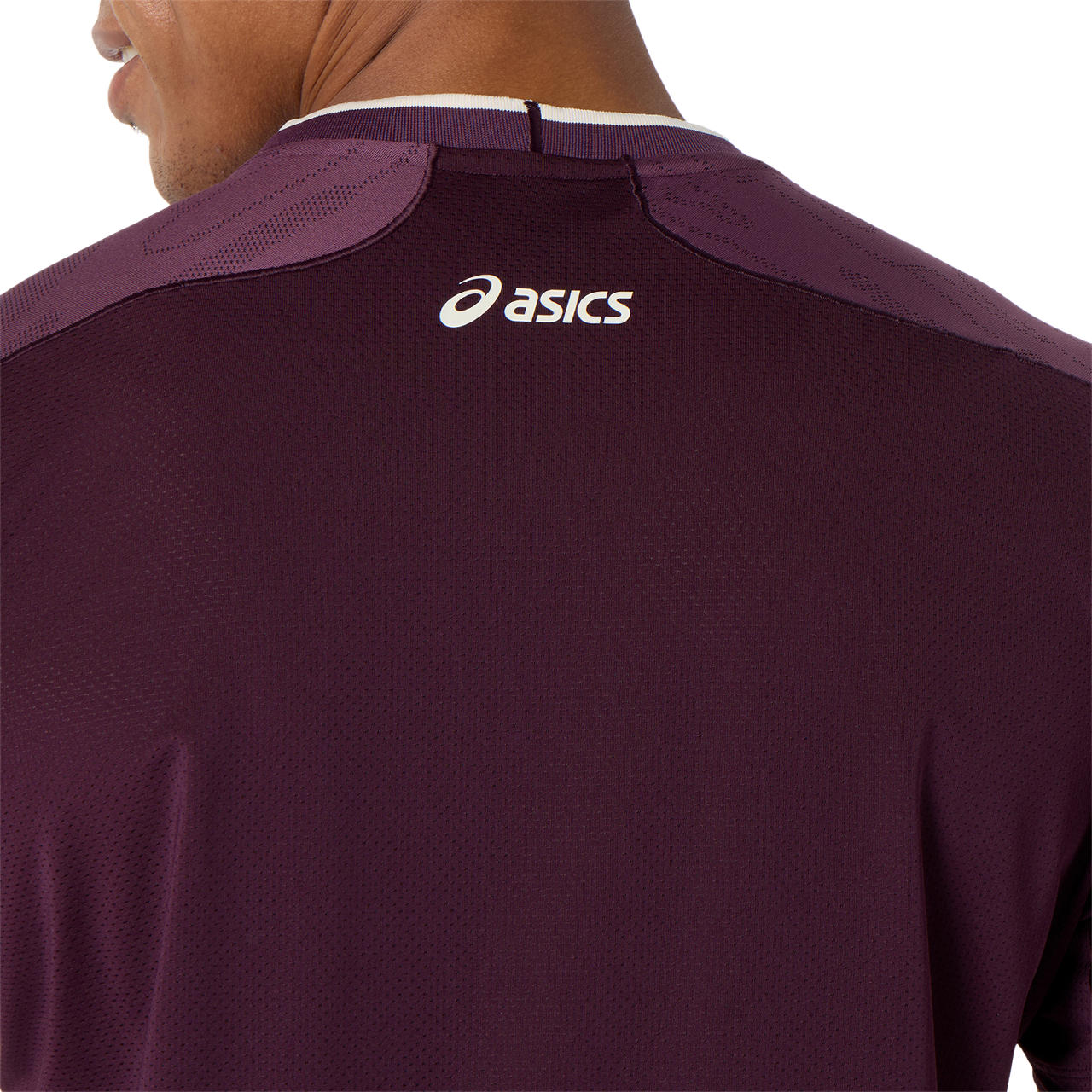 Asics Match Jacquard SS Men's Top (Aubergine)