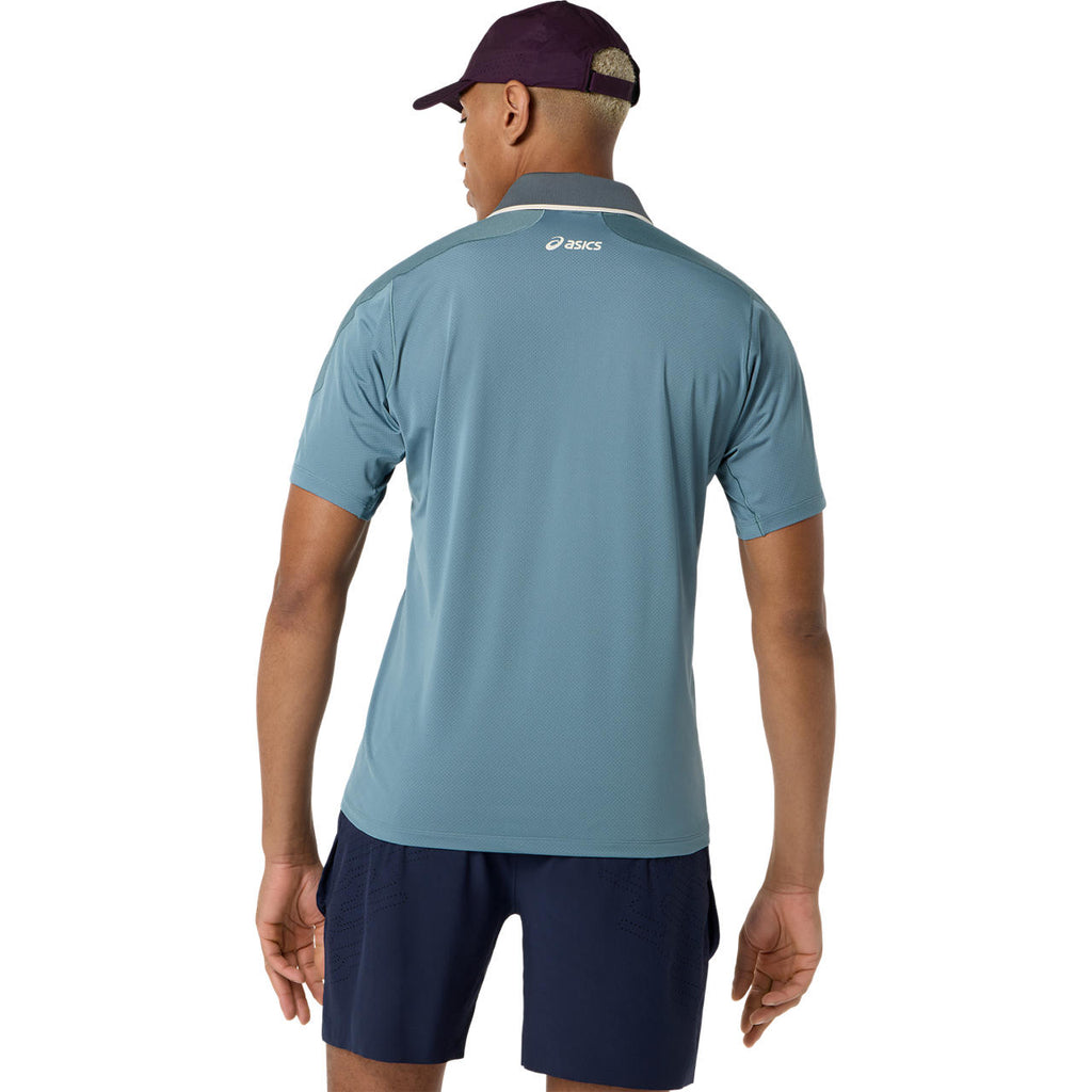 Asics Match Jacquard Men's SS Polo (Foggy Teal)