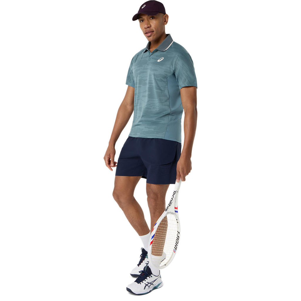 Asics Match Jacquard Men's SS Polo (Foggy Teal)