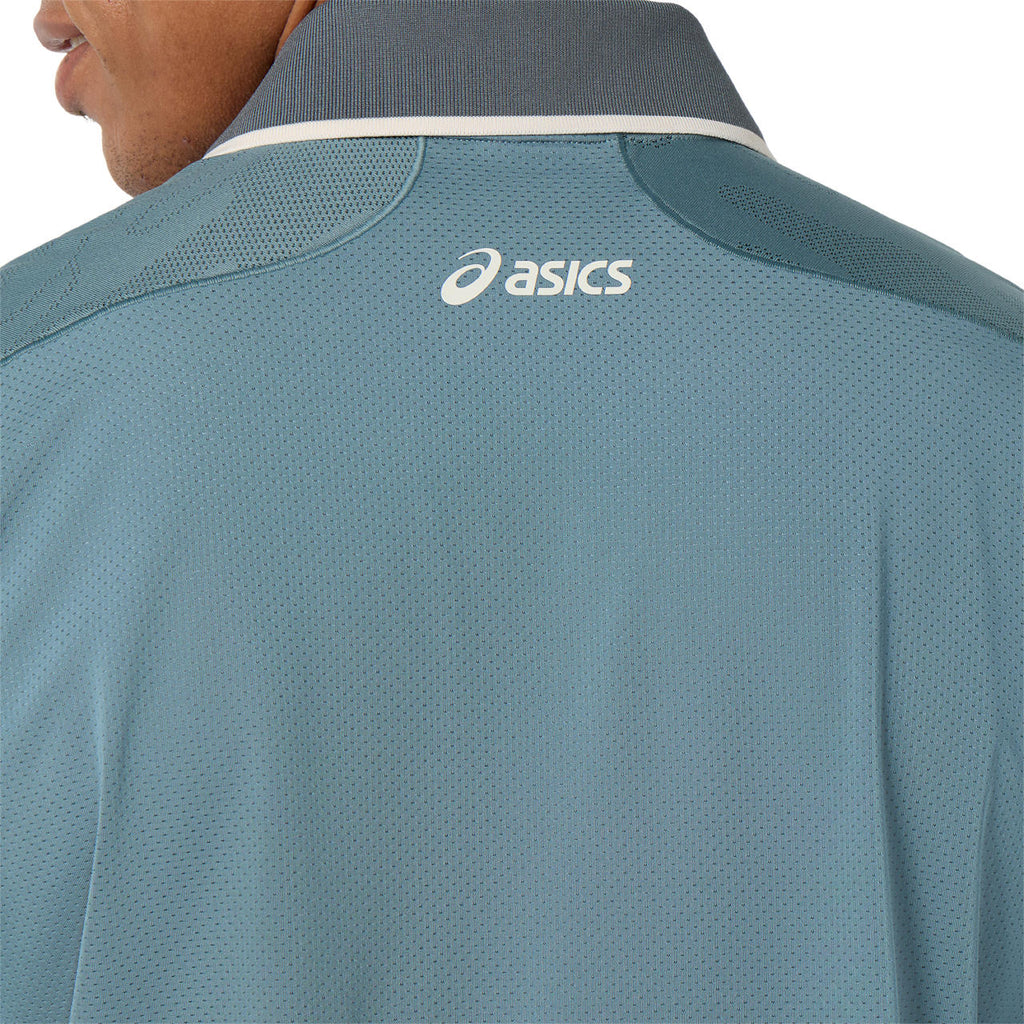 Asics Match Jacquard Men's SS Polo (Foggy Teal)