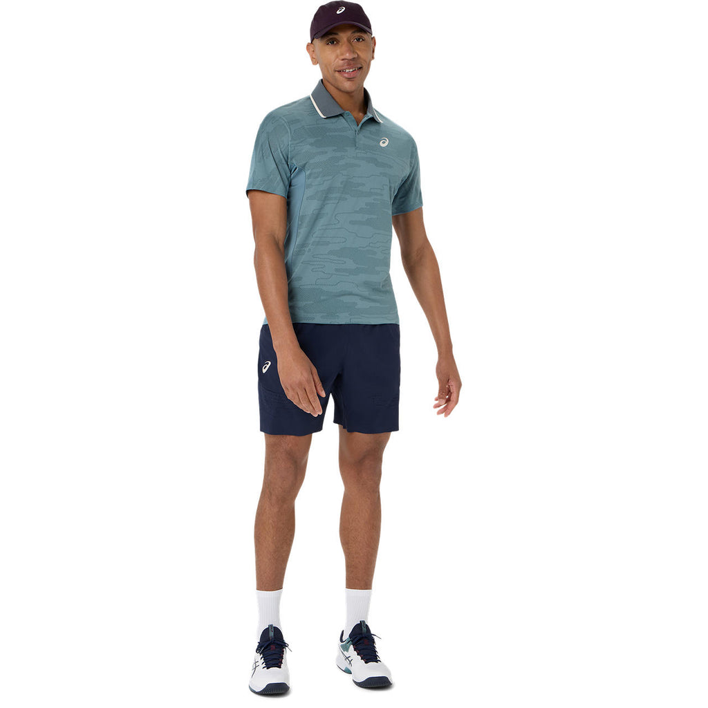 Asics Match Jacquard Men's SS Polo (Foggy Teal)