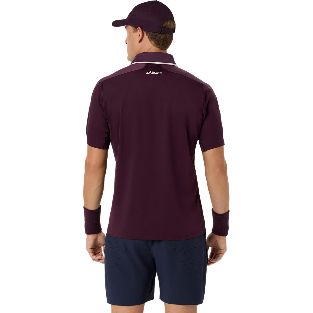 Asics Match Jacquard Men's SS Polo (Aubergine)