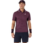 Asics Match Jacquard Men's SS Polo (Aubergine)