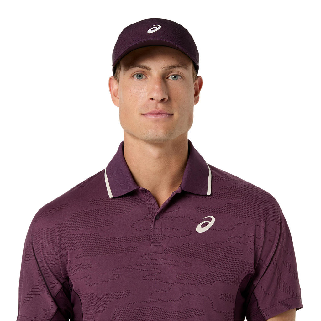 Asics Match Jacquard Men's SS Polo (Aubergine)