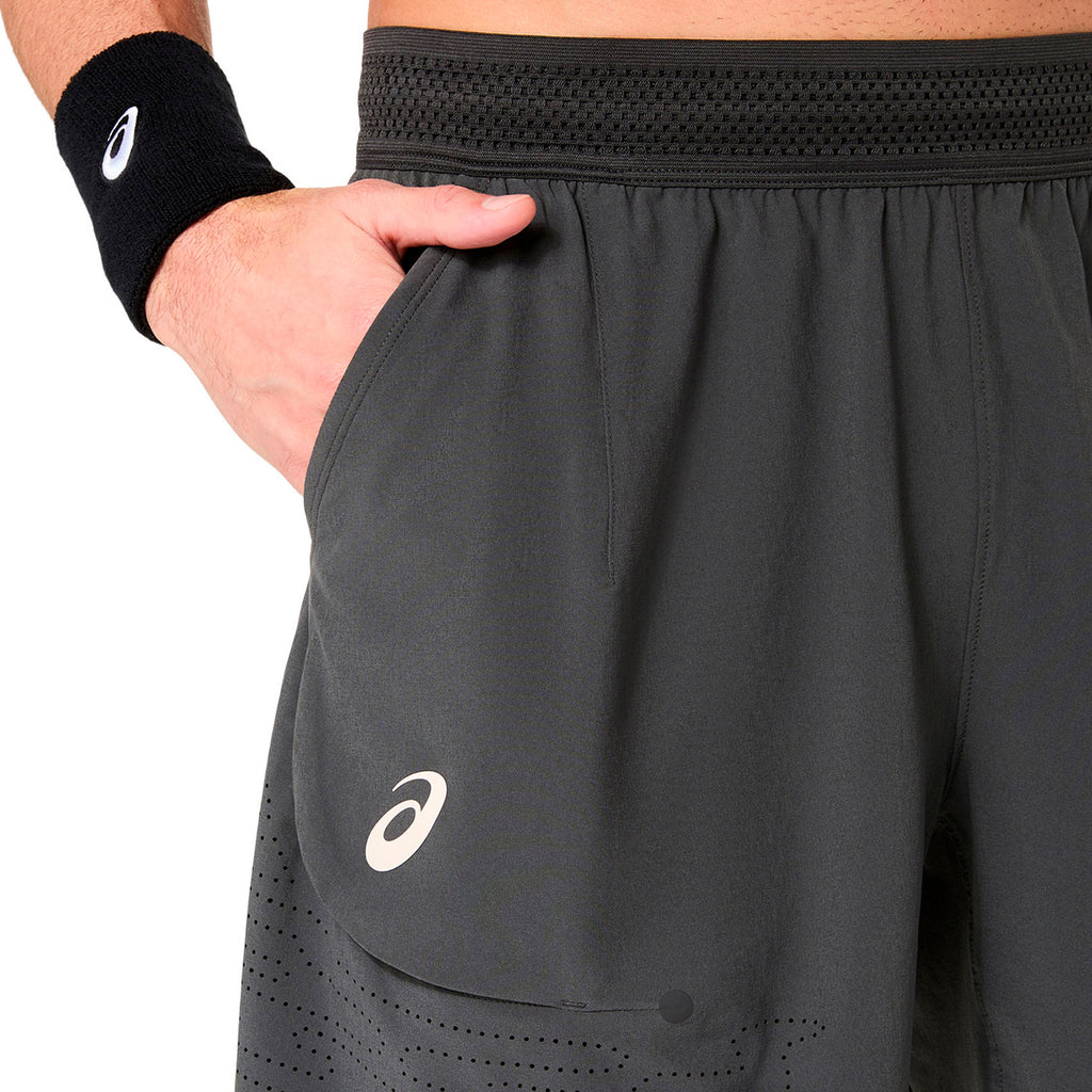 Asics Match Laser Cut 7 Inch Short (Graphite Grey Night Energy)