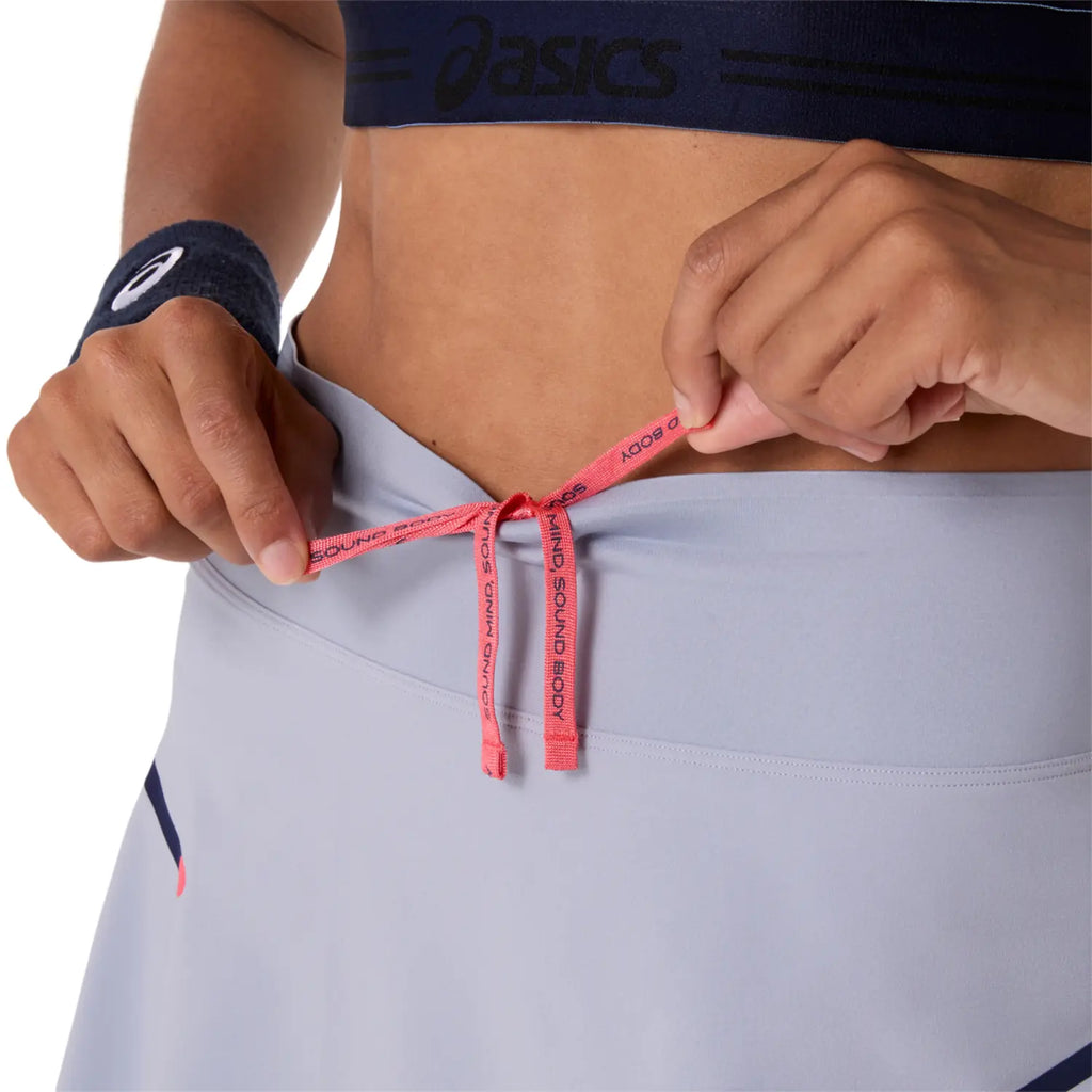Asics Match Pleat Skirt (Grey Blue)