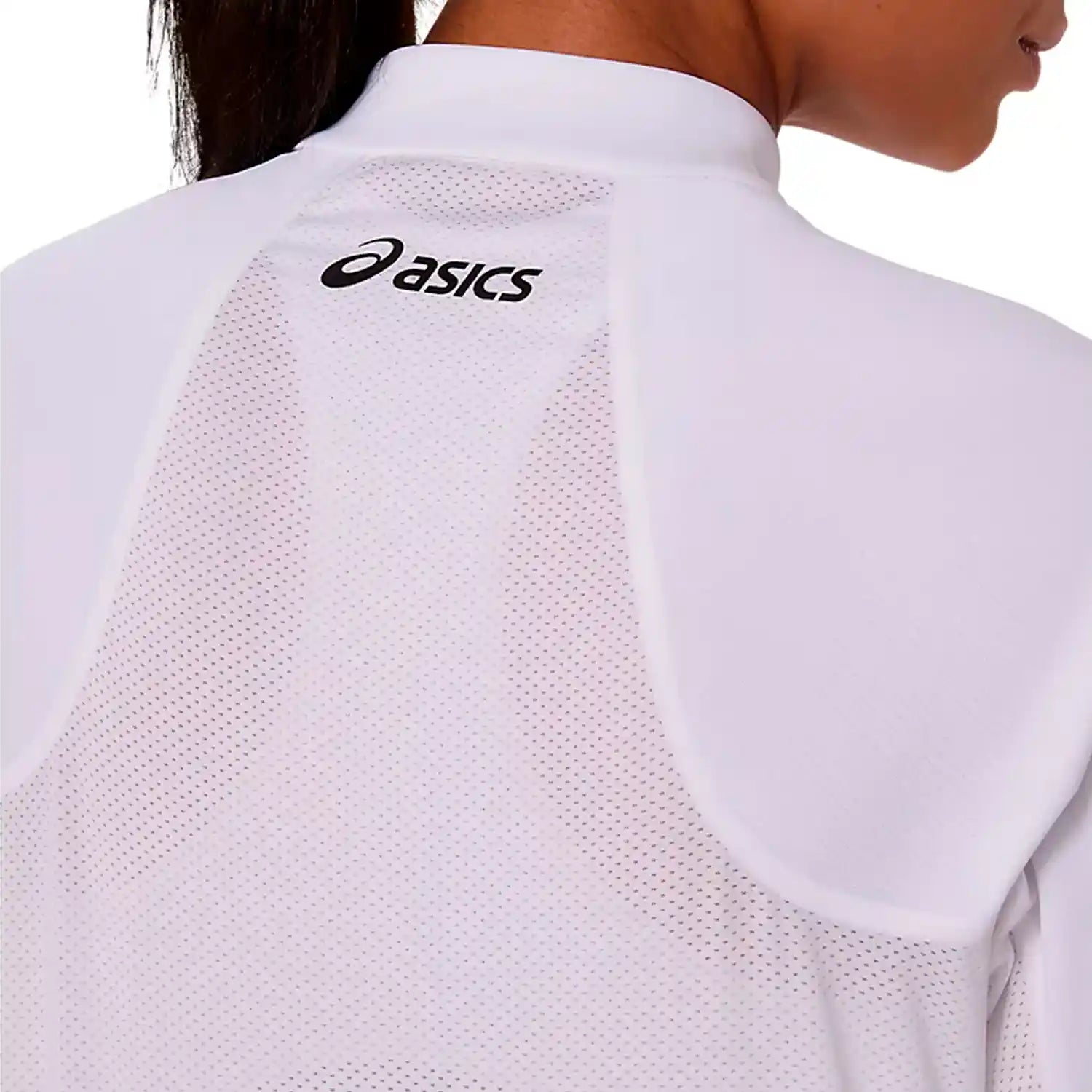 Asics Match 1/2 Zip LS Top (White)