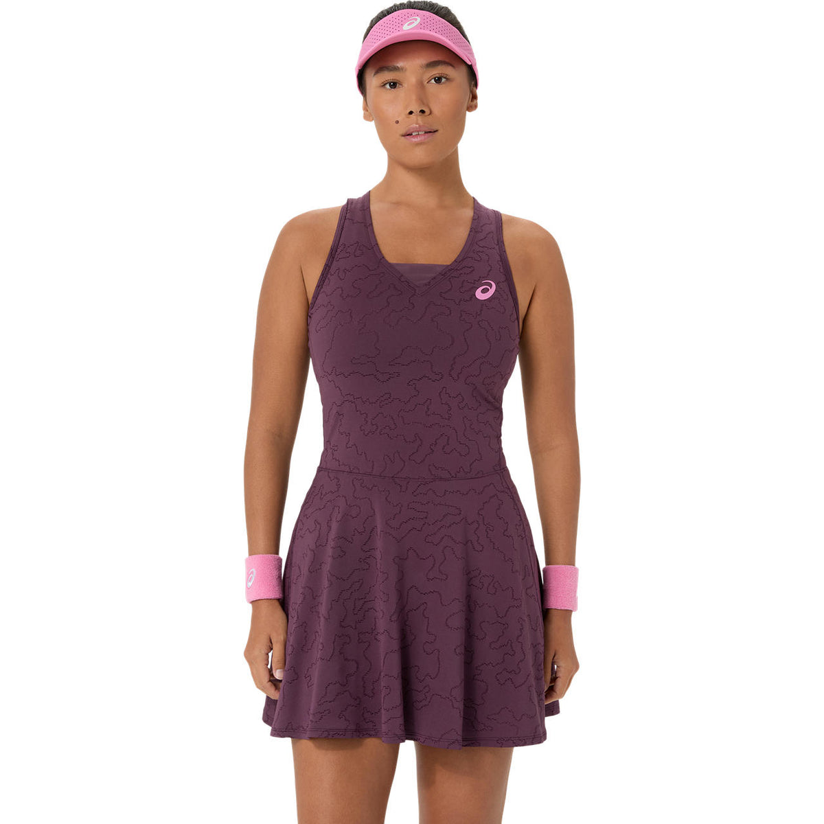 Asics Match Jacquard Dress (Dark Aubergine)
