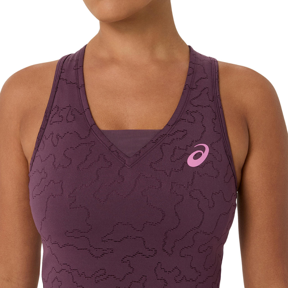 Asics Match Jacquard Dress (Dark Aubergine)