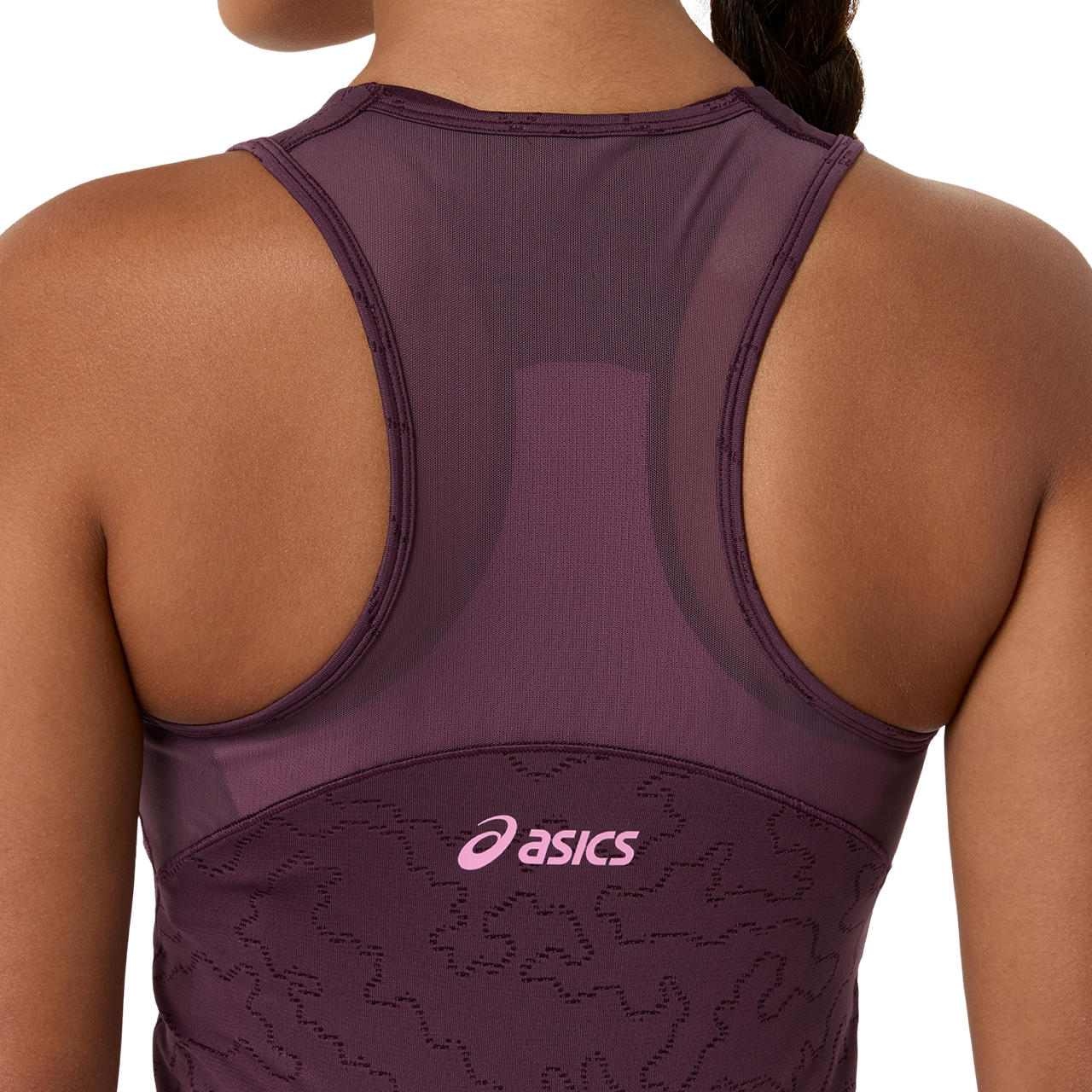Asics Match Jacquard Dress (Dark Aubergine)