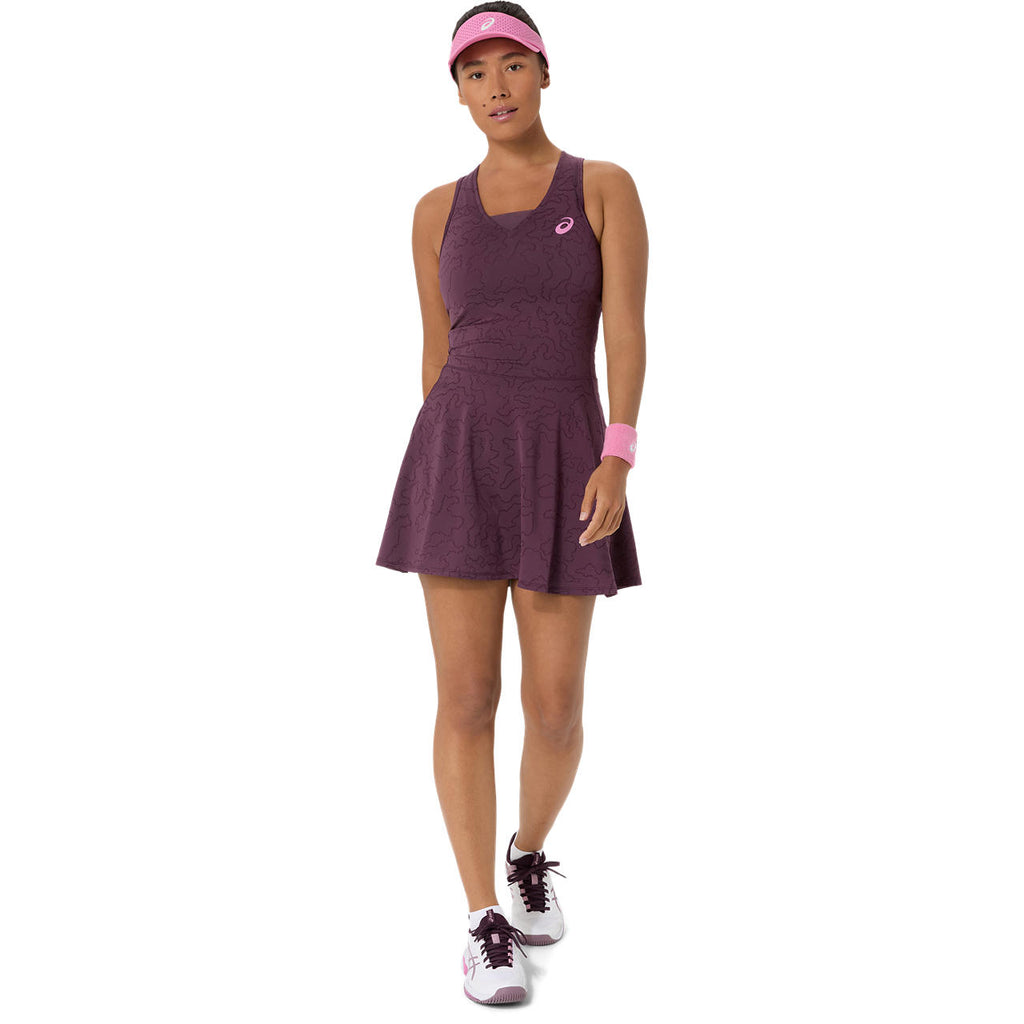 Asics Match Jacquard Dress (Dark Aubergine)