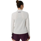 Asics Match 1/2 Zip Long Sleeve Top (Soft Oat)