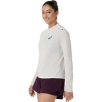 Asics Match 1/2 Zip Long Sleeve Top (Soft Oat)