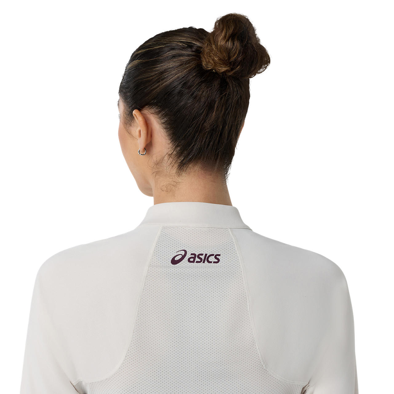 Asics Match 1/2 Zip Long Sleeve Top (Soft Oat)
