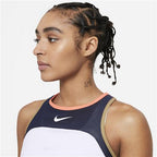 Nike Court Slam Melbourne Womens Tank (White/Obsidian/Bright Mango)