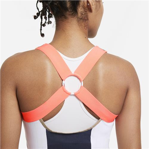 Nike Court Slam Melbourne Womens Tank (White/Obsidian/Bright Mango)