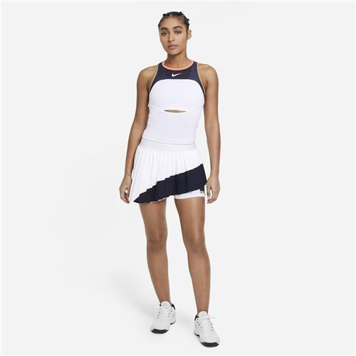 Nike Court Slam Melbourne Womens Tank (White/Obsidian/Bright Mango)